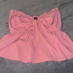 SHEIN Pink Strapless Top